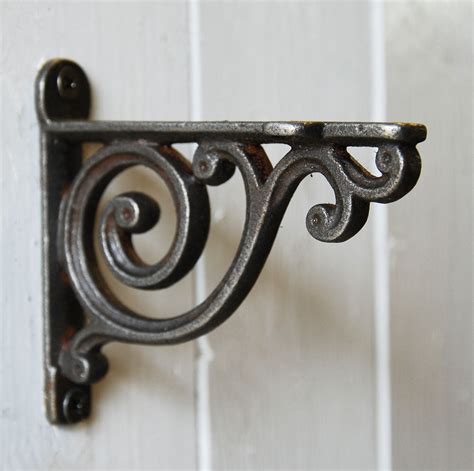 small decorative shelf brackets metal|small ornate shelf brackets.